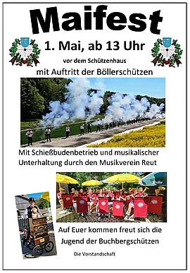 Banner Maifest der Buchbergschützen