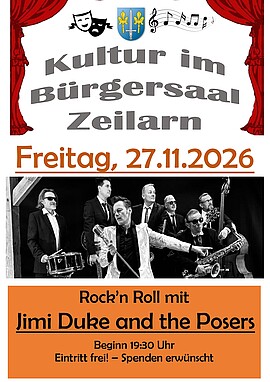 Banner Kultur am Freitag mit "Jimi Duke & the Posers"