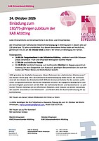 Logo Einladung zum 130/75-jährigen Jubiläum der KAB Altötting