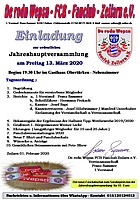 Logo Jahreshauptversammlung De rodn Wepsn FCB Fanclub Zeilarn e.V.