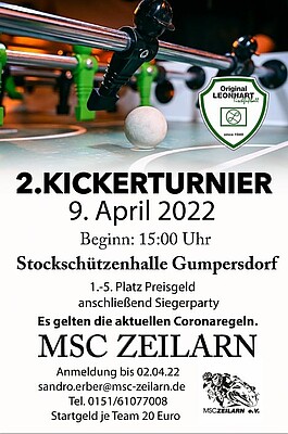 Banner MSC - KICKER TURNIER