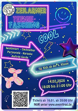 Banner Zeilarner Teenie-Fasching