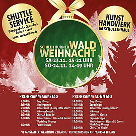 Banner Waldweihnacht 2024 Schildthurn