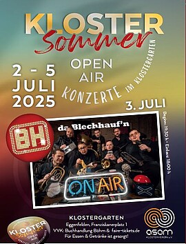 Banner Klostersommer OpenAir - DA BLECHHAUF`N