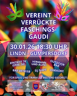 Banner Vereint Verrückte Faschingsgaudi