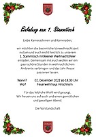 Logo 1. Stammtisch mit Weihnachtsfeier