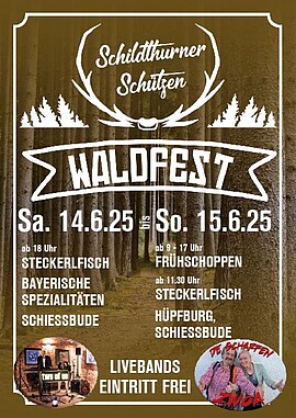 Banner Waldfest der SG Schildthurn