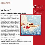 Logo 22 Bahnen - Lesung mit Autorin Caroline Wahl