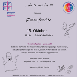 Banner Kochkurs: Hülsenfrüchte